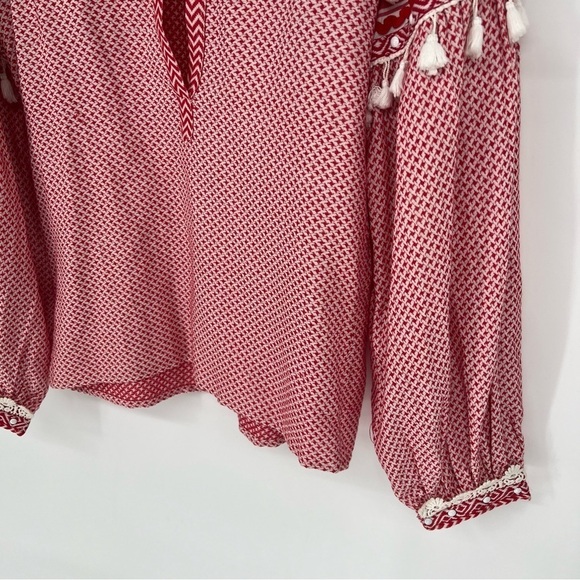 Dodo Bar Or Nathaniel top Tassel‎ Grommet Blouse Valentines Day - Picture 8 of 16